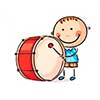 Enfant qui joue du tambour